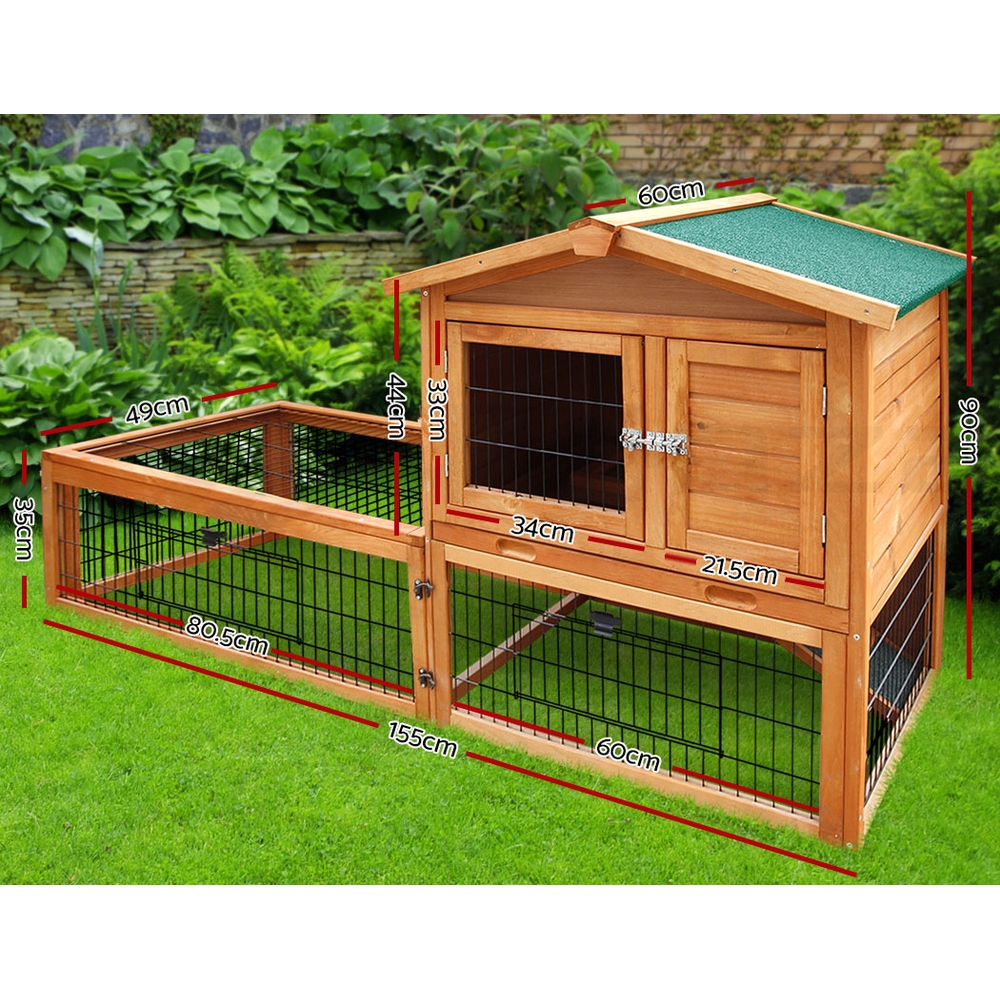 i.Pet Chicken Coop Rabbit Hutch Large Extra Large Hutches Wooden House Run Cage - Picture 73 of 190