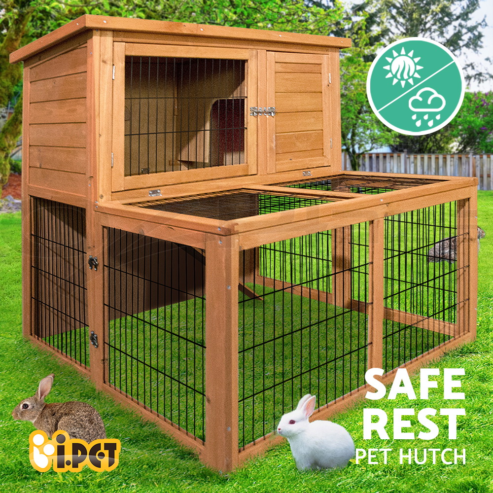 i.Pet Chicken Coop Rabbit Hutch Large Extra Large Hutches Wooden House Run Cage - Picture 11 of 190
