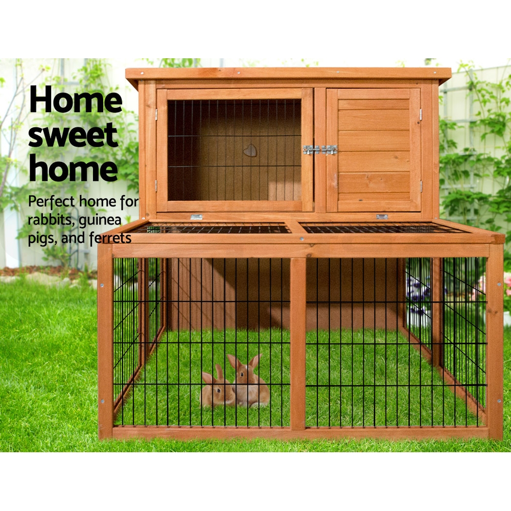 i.Pet Chicken Coop Rabbit Hutch Large Extra Large Hutches Wooden House Run Cage - Picture 13 of 190
