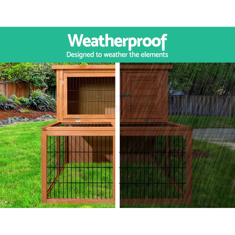i.Pet Chicken Coop Rabbit Hutch Large Extra Large Hutches Wooden House Run Cage - Picture 15 of 190