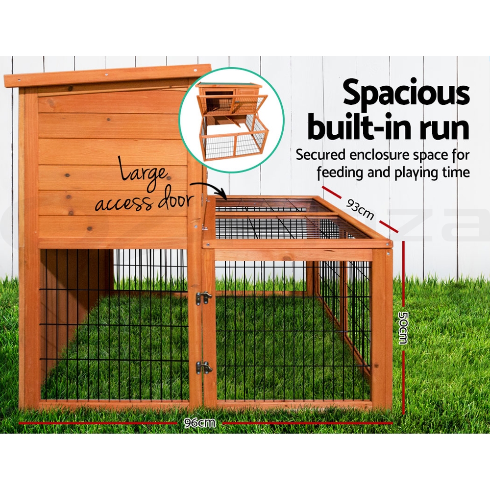 i.Pet Chicken Coop Rabbit Hutch Large Extra Large Hutches Wooden House Run Cage - Picture 16 of 190