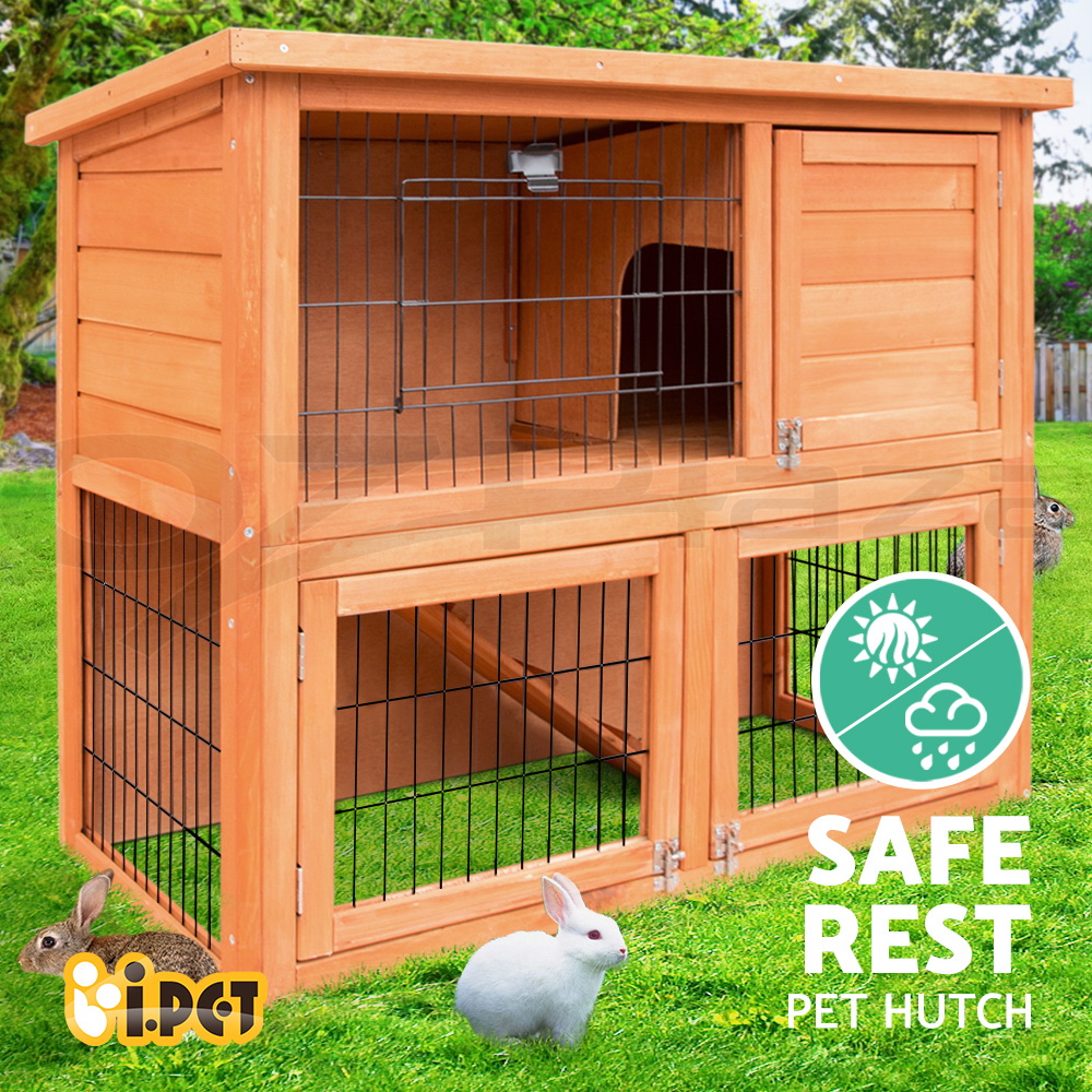 i.Pet Chicken Coop Rabbit Hutch Large Extra Large Hutches Wooden House Run Cage - Picture 165 of 190