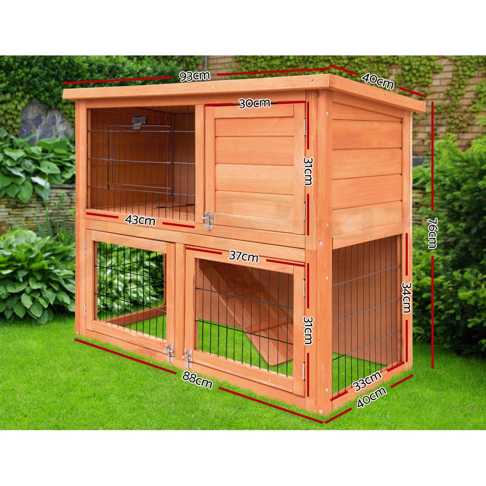 i.Pet Chicken Coop Rabbit Hutch Large Extra Large Hutches Wooden House Run Cage - Picture 173 of 190