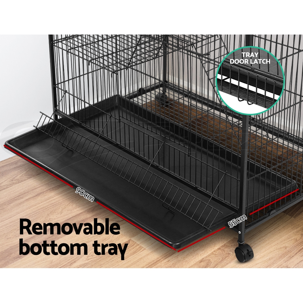 i.Pet Rabbit Cage Hutch Indoor Guinea Pig Pet Cage Ferret Carrier Bunny Outdoor - Picture 33 of 36