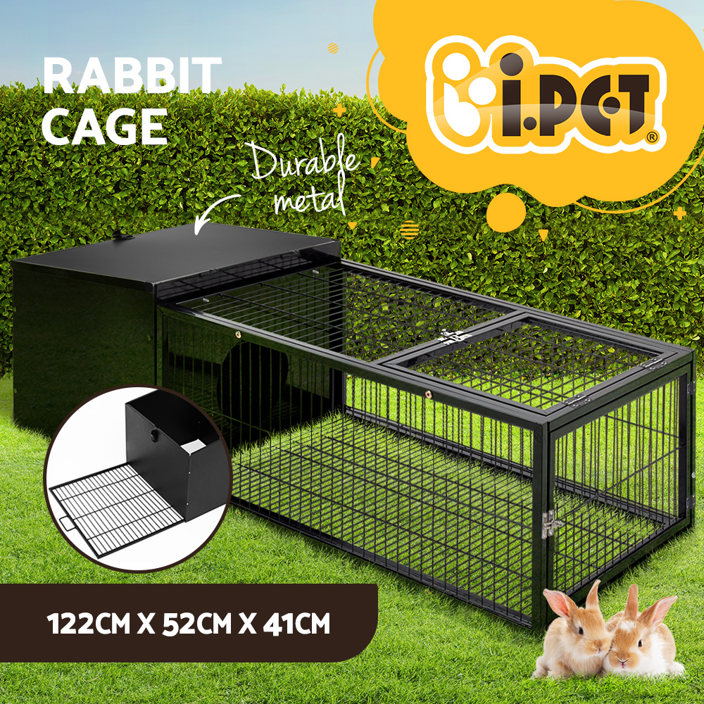 i.Pet Rabbit Cage Hutch Indoor Guinea Pig Pet Cage Ferret Carrier Bunny Outdoor - Picture 24 of 36
