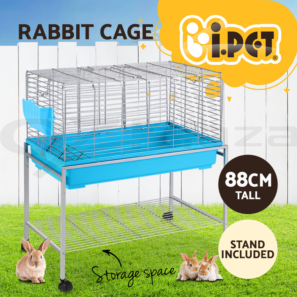 i.Pet Rabbit Cage Hutch Indoor Guinea Pig Pet Cage Ferret Carrier Bunny Outdoor - Picture 8 of 36