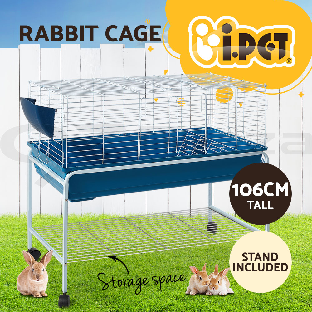 i.Pet Rabbit Cage Hutch Indoor Guinea Pig Pet Cage Ferret Carrier Bunny Outdoor - Picture 16 of 36