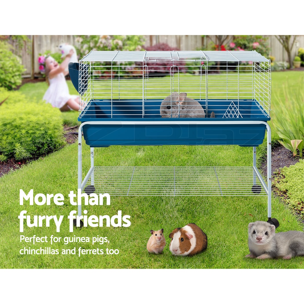 i.Pet Rabbit Cage Hutch Indoor Guinea Pig Pet Cage Ferret Carrier Bunny Outdoor - Picture 18 of 36