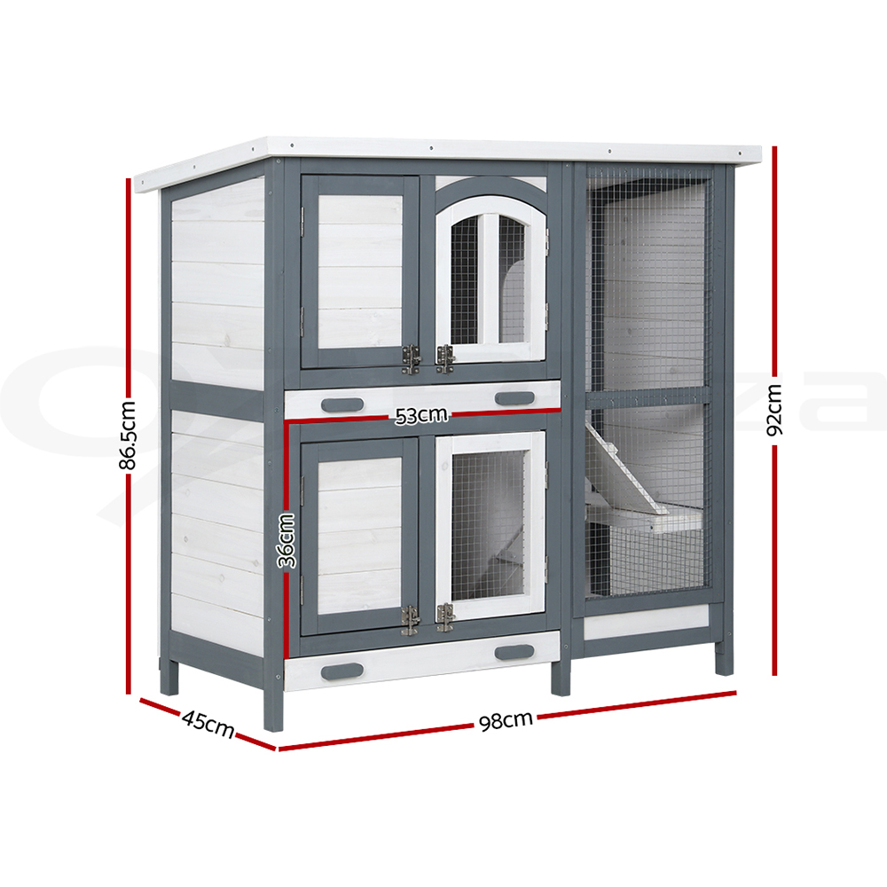 i.Pet Chicken Coop Rabbit Hutch Large Extra Large Hutches Wooden House Run Cage - Picture 190 of 190