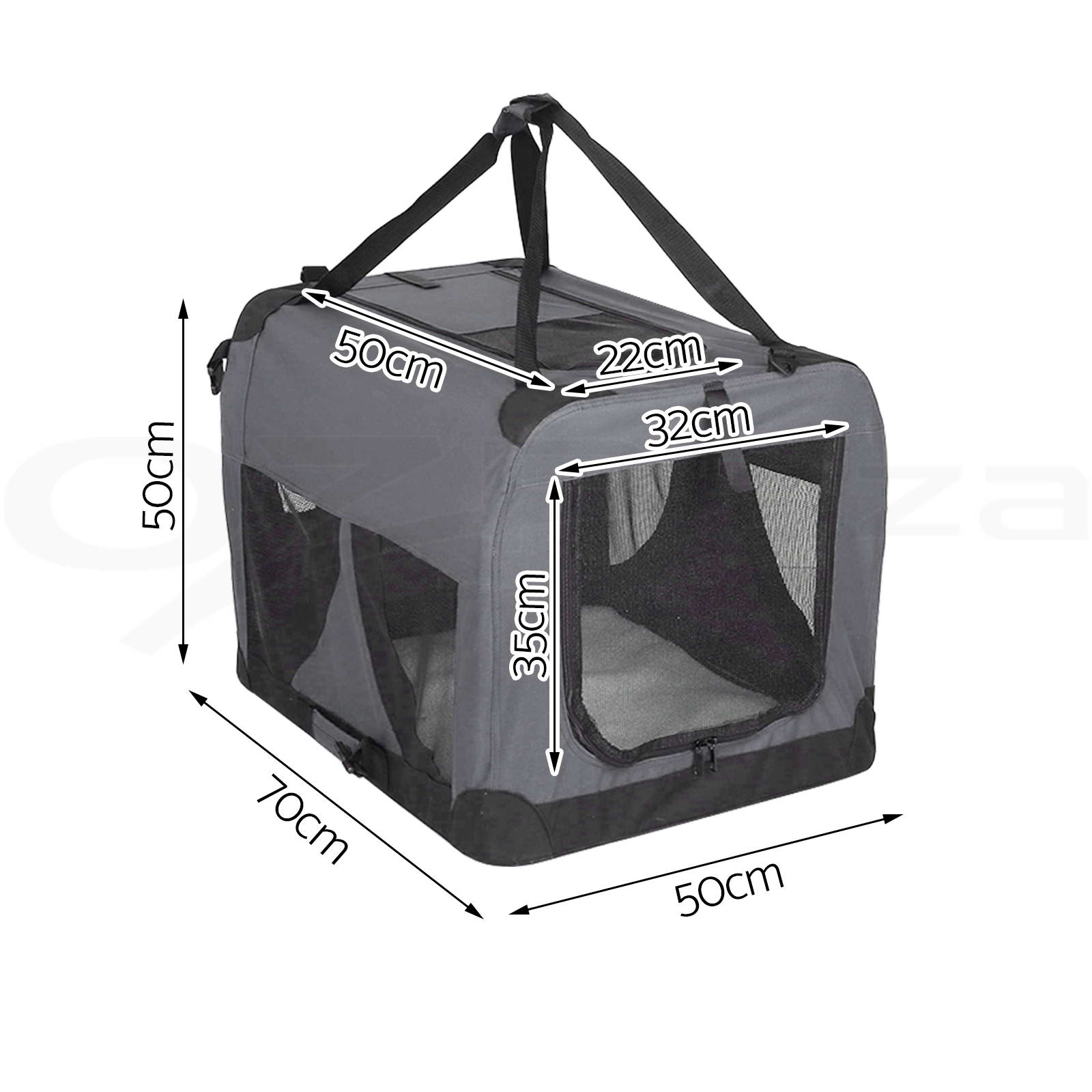 i.Pet Pet Soft Crate Dog Cat Portable Carrier Travel Cage Foldable Large GR Bag - Picture 10 of 11
