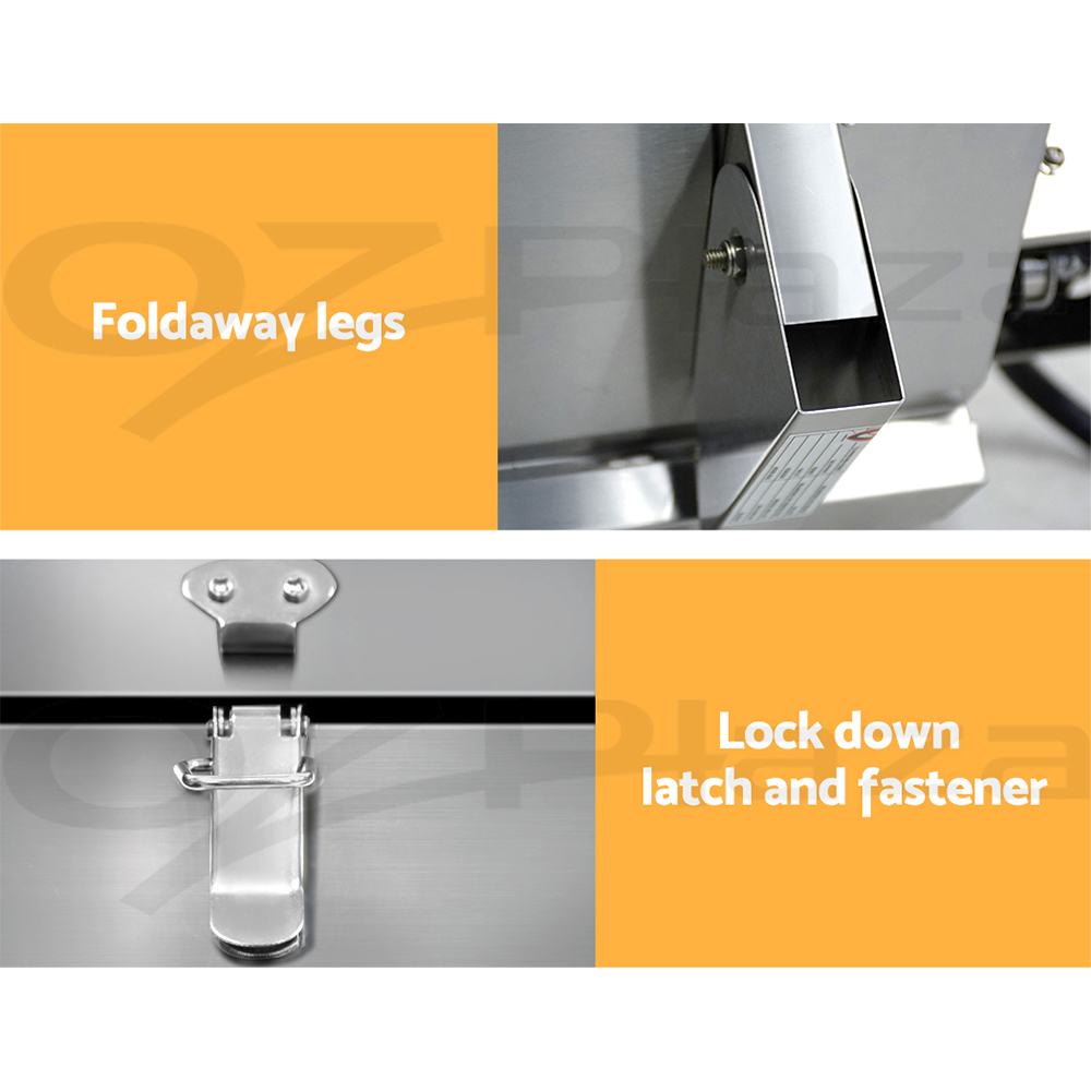 Grillz Portable Gas BBQ Grill Outdoor Kitchen Camping Cooker 2 Burners