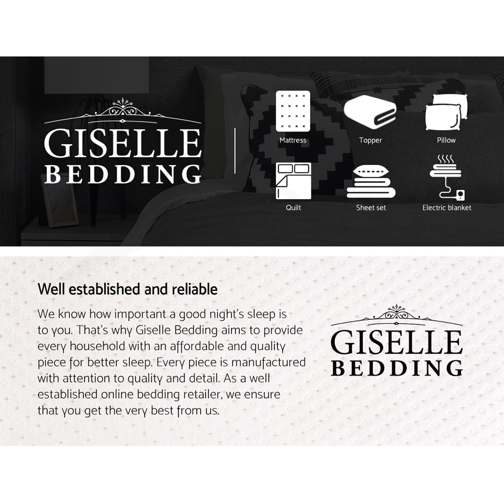 Giselle Bedding Twin Pack Shredded Memory Foam Pillow Bamboo Cover S/K Size - Picture 14 of 33