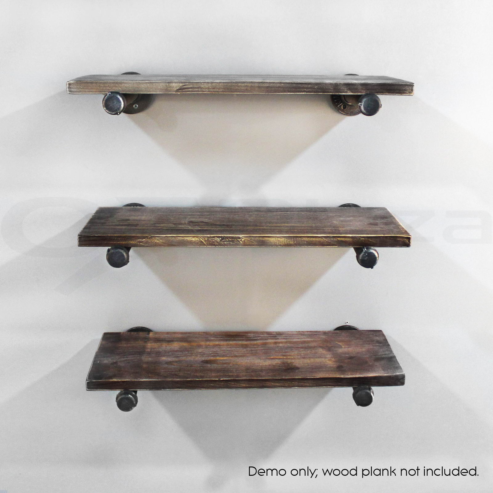 Rustic Vintage Mount Bracket Set Industrial DIY Pipe Shelf ...