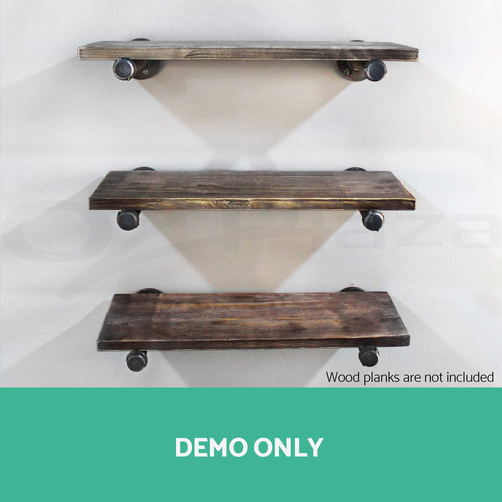 Rustic Vintage Mount Bracket Set Industrial DIY Pipe Shelf Furniture