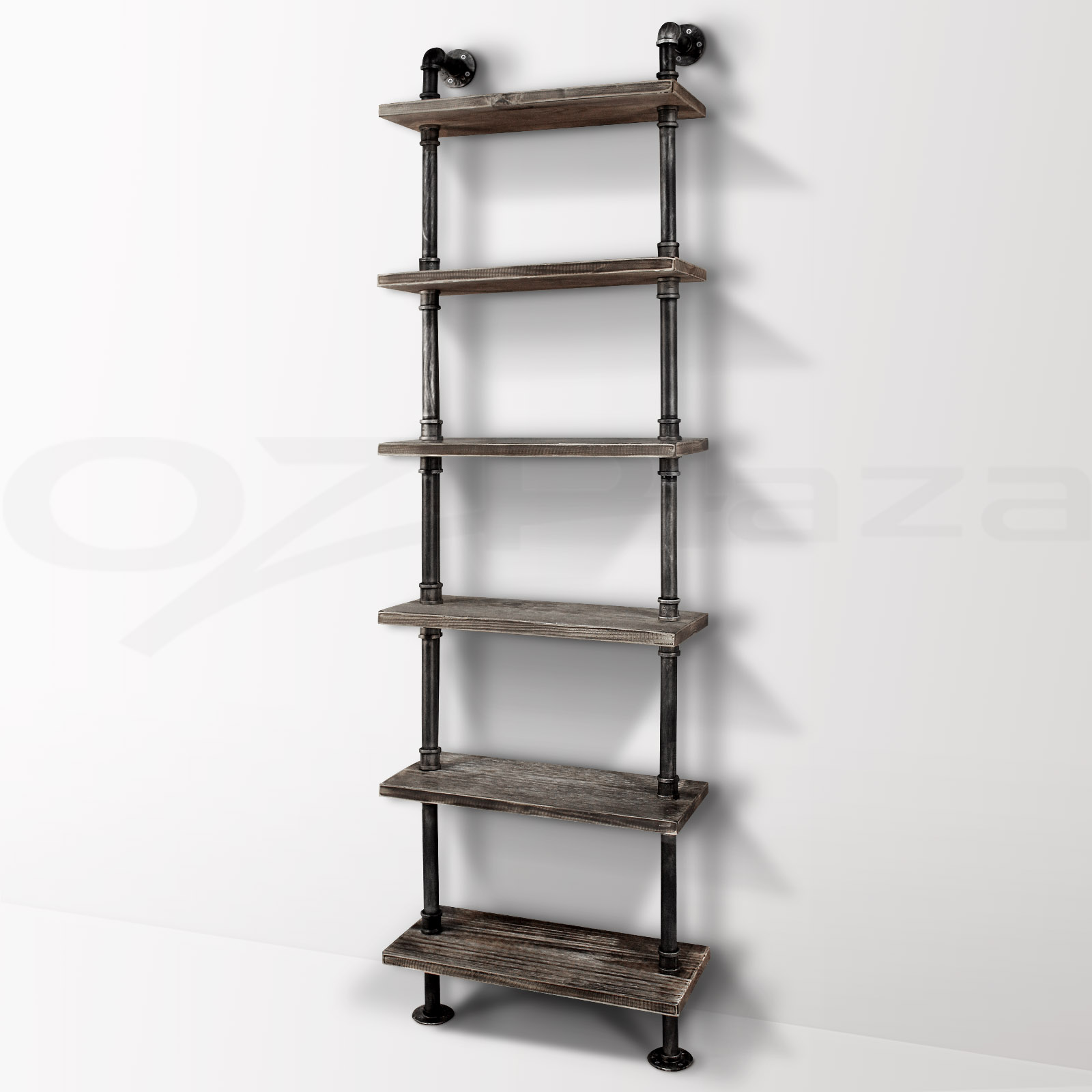 Rustic Industrial DIY Pipe Shelf Storage Vintage Wooden 