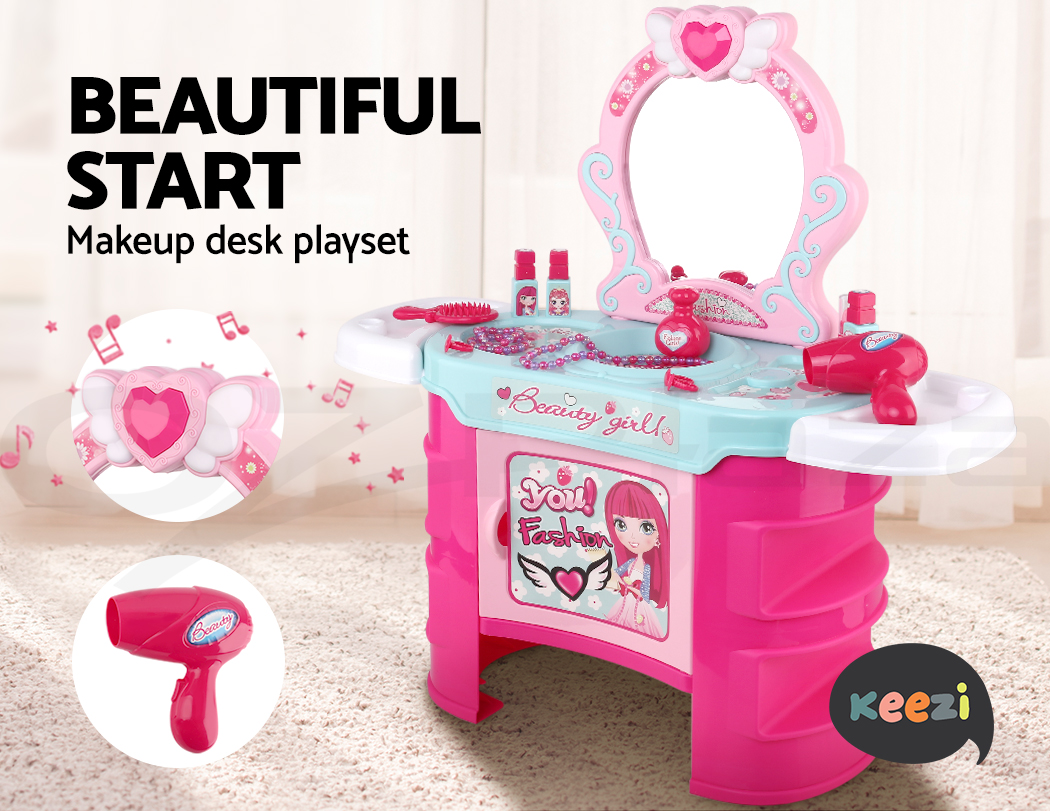 Keezi Kids Makeup Set Girls Toys Pretend Play Childrens Make Up
