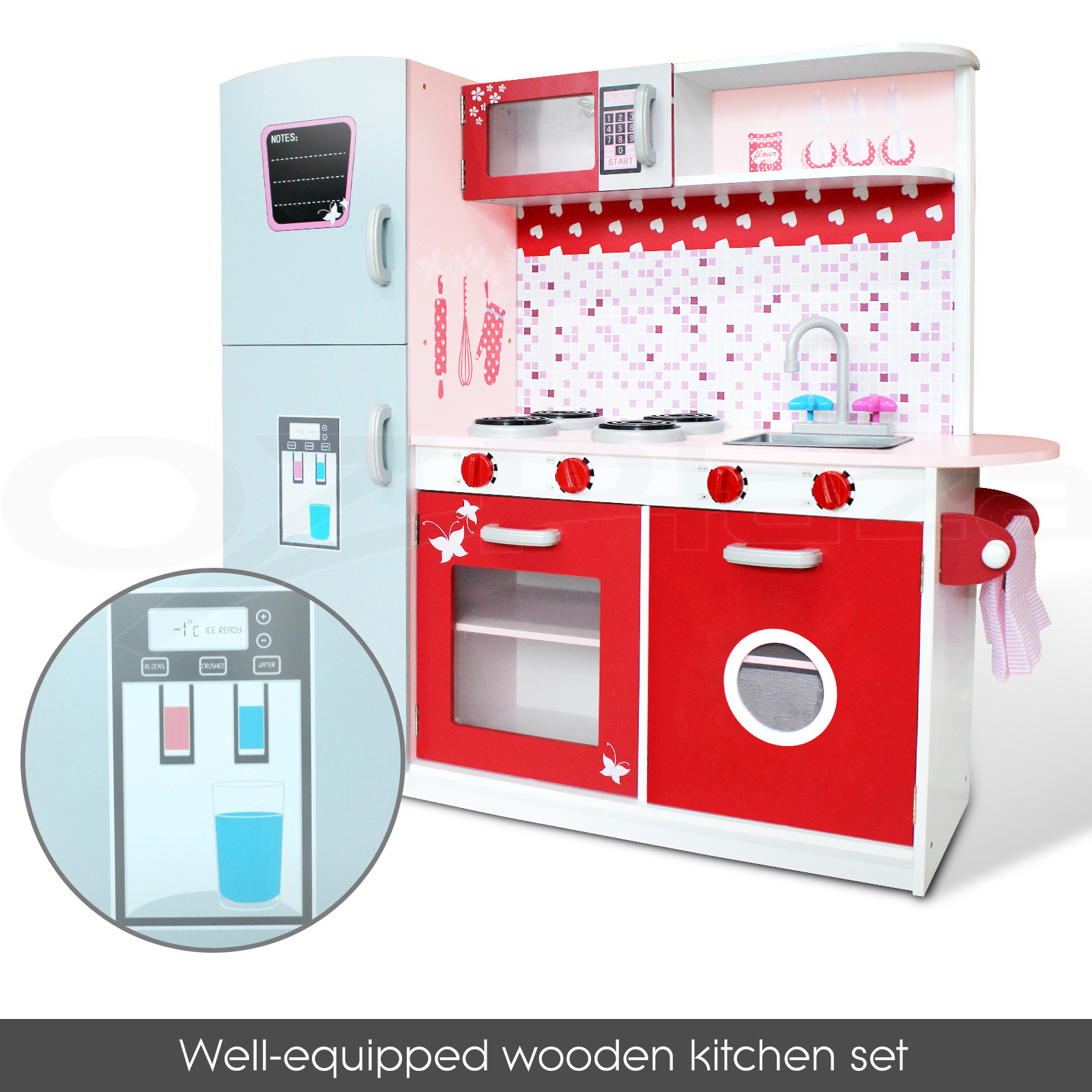 Keezi Kids Kitchen Set Pretend Play Food Sets Childrens Utensils Keezi Kids Kitchen Set Pretend Play Food Sets