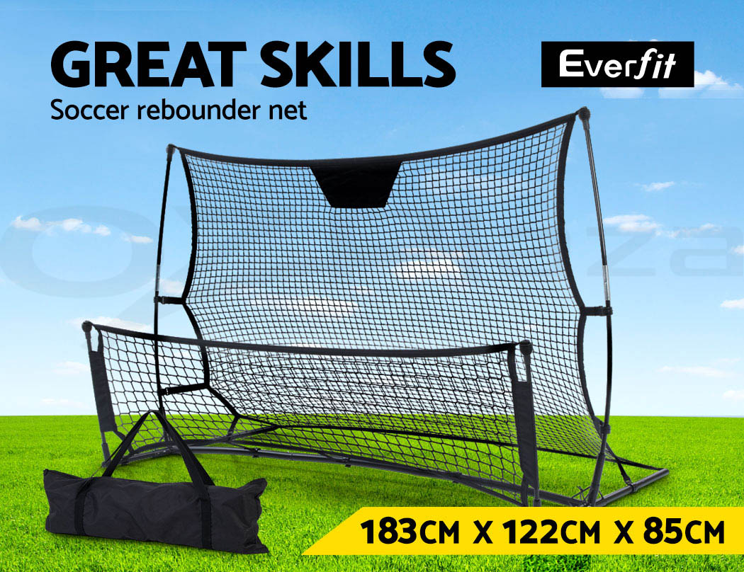 Everfit Portable Soccer Rebounder Net Volley Training Football Goal Pass Trainer 9350062227930