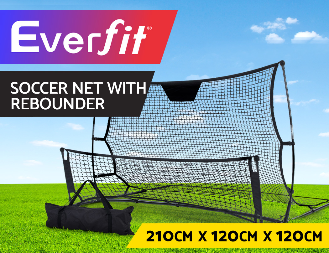Everfit Portable Soccer Rebounder Net Volley Training Football Goal Trainer XL 9355720061222 eBay