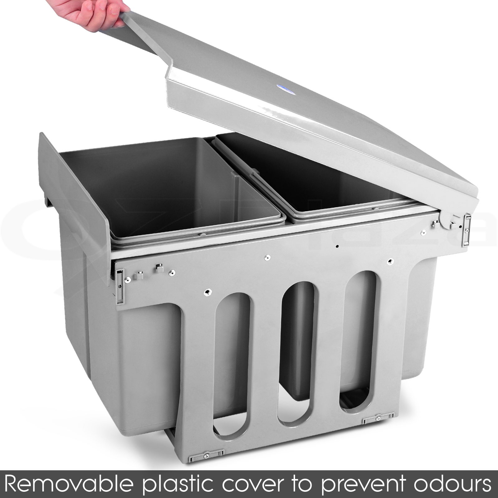 Cefito Pull Out Bin Kitchen Slide Out Rubbish Waste Basket ...