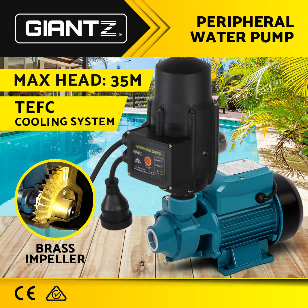 Giantz Peripheral Water Pump QB60 QB80 Garden Boiler Car Wash Auto Controller - Picture 52 of 103