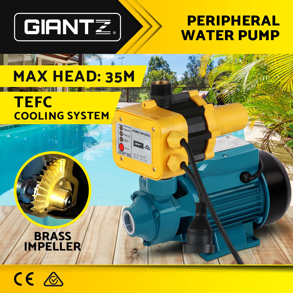 Giantz Peripheral Water Pump QB60 QB80 Garden Boiler Car Wash Auto Controller - Picture 62 of 103