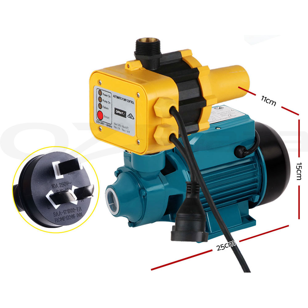 Giantz Peripheral Water Pump QB60 QB80 Garden Boiler Car Wash Auto Controller - Picture 71 of 103