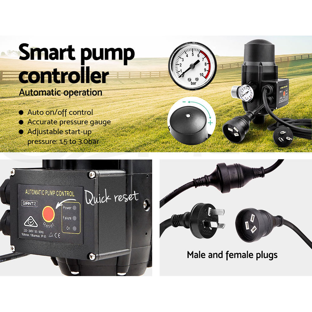 Giantz Peripheral Water Pump QB60 QB80 Garden Boiler Car Wash Auto Controller - Picture 28 of 103