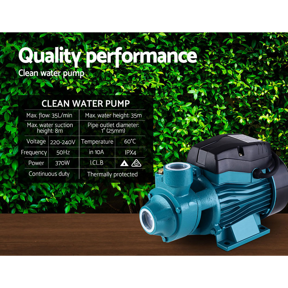 Giantz Peripheral Water Pump QB60 QB80 Garden Boiler Car Wash Auto Controller - Picture 20 of 103
