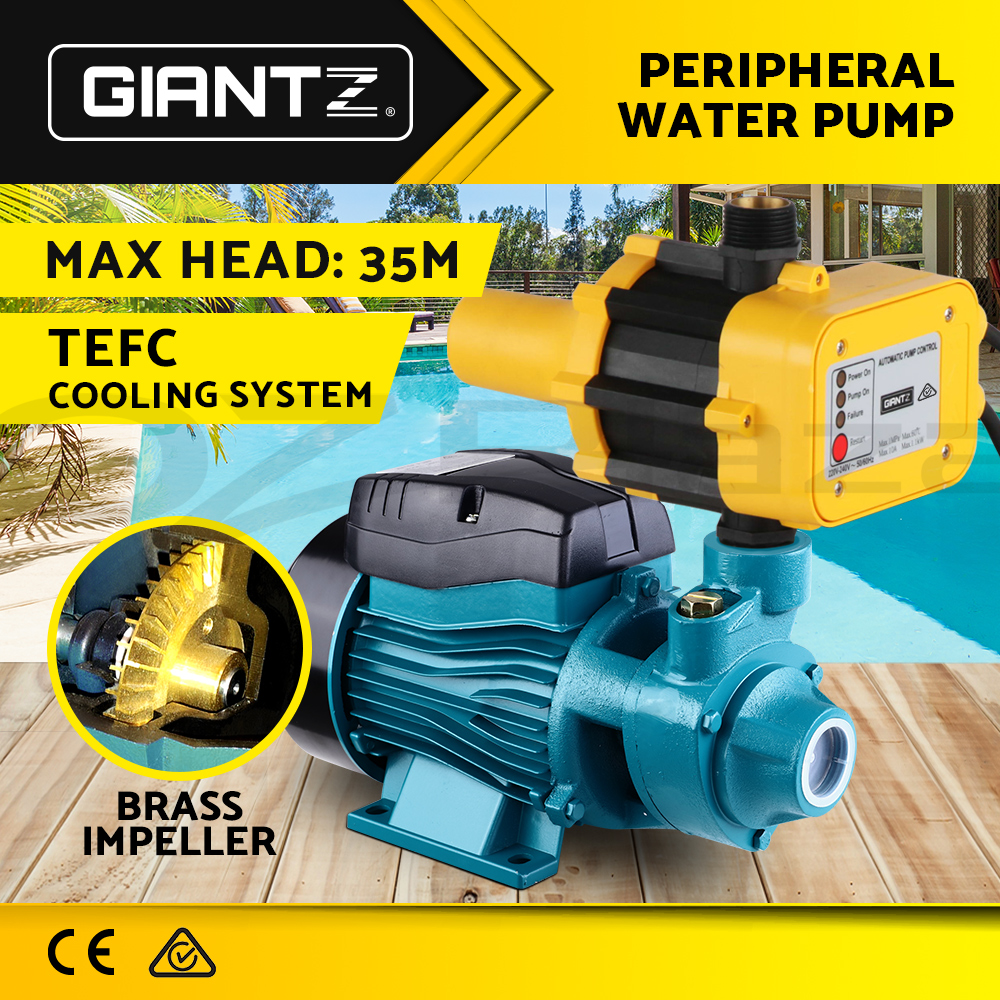 Giantz Peripheral Water Pump QB60 QB80 Garden Boiler Car Wash Auto Controller - Picture 32 of 103