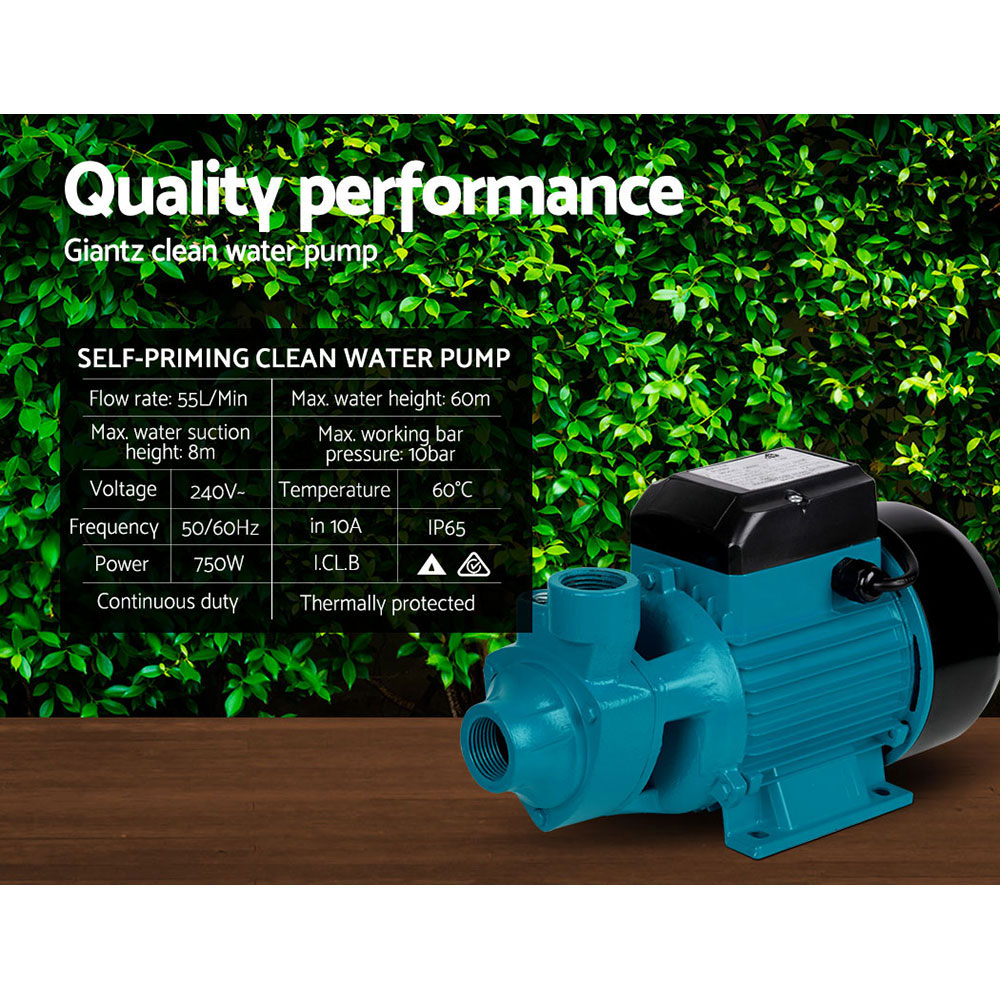 Giantz Peripheral Water Pump QB60 QB80 Garden Boiler Car Wash Auto Controller - Picture 80 of 103