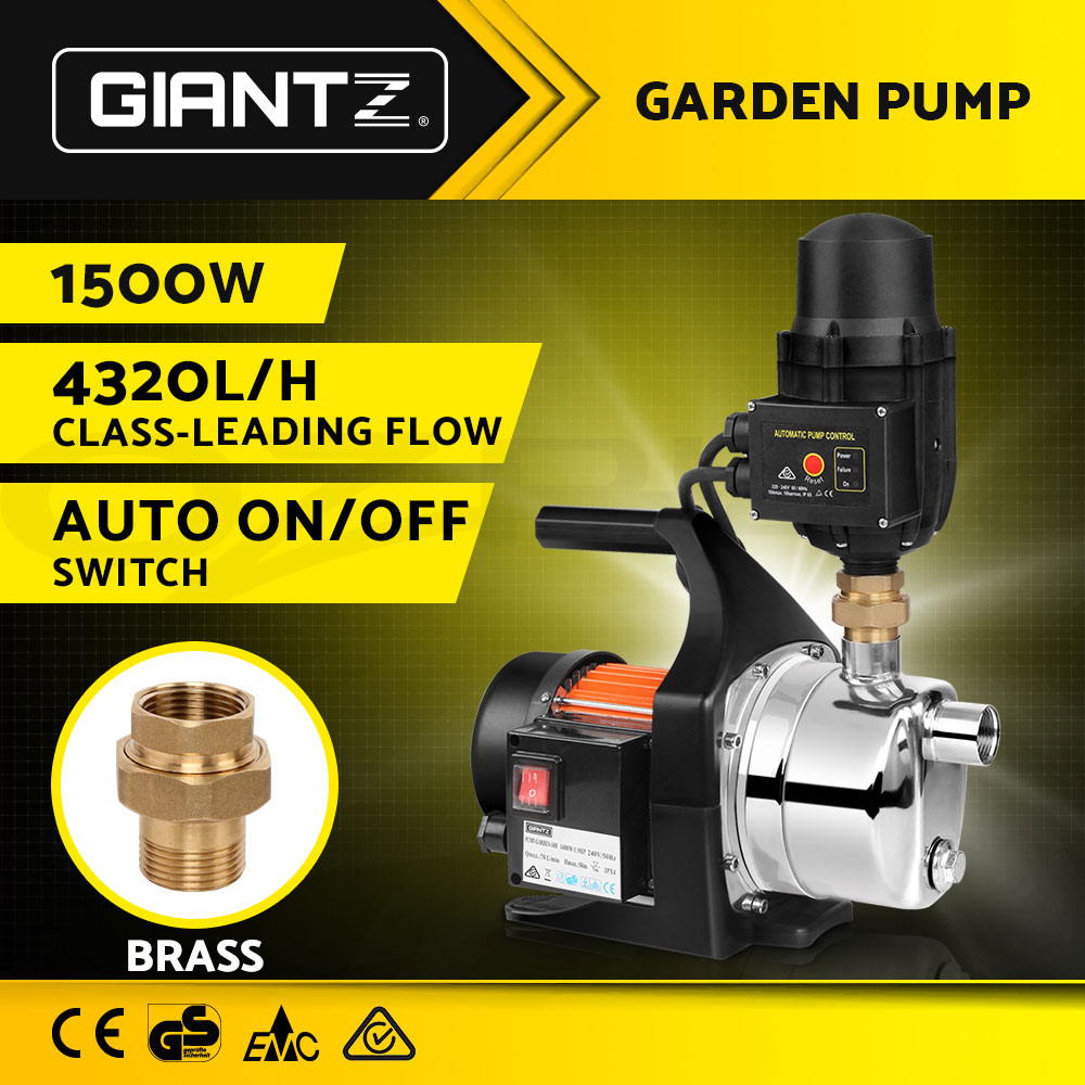 Giantz Water Pump Garden High Pressure Multi Stage Rain Tank Irrigation