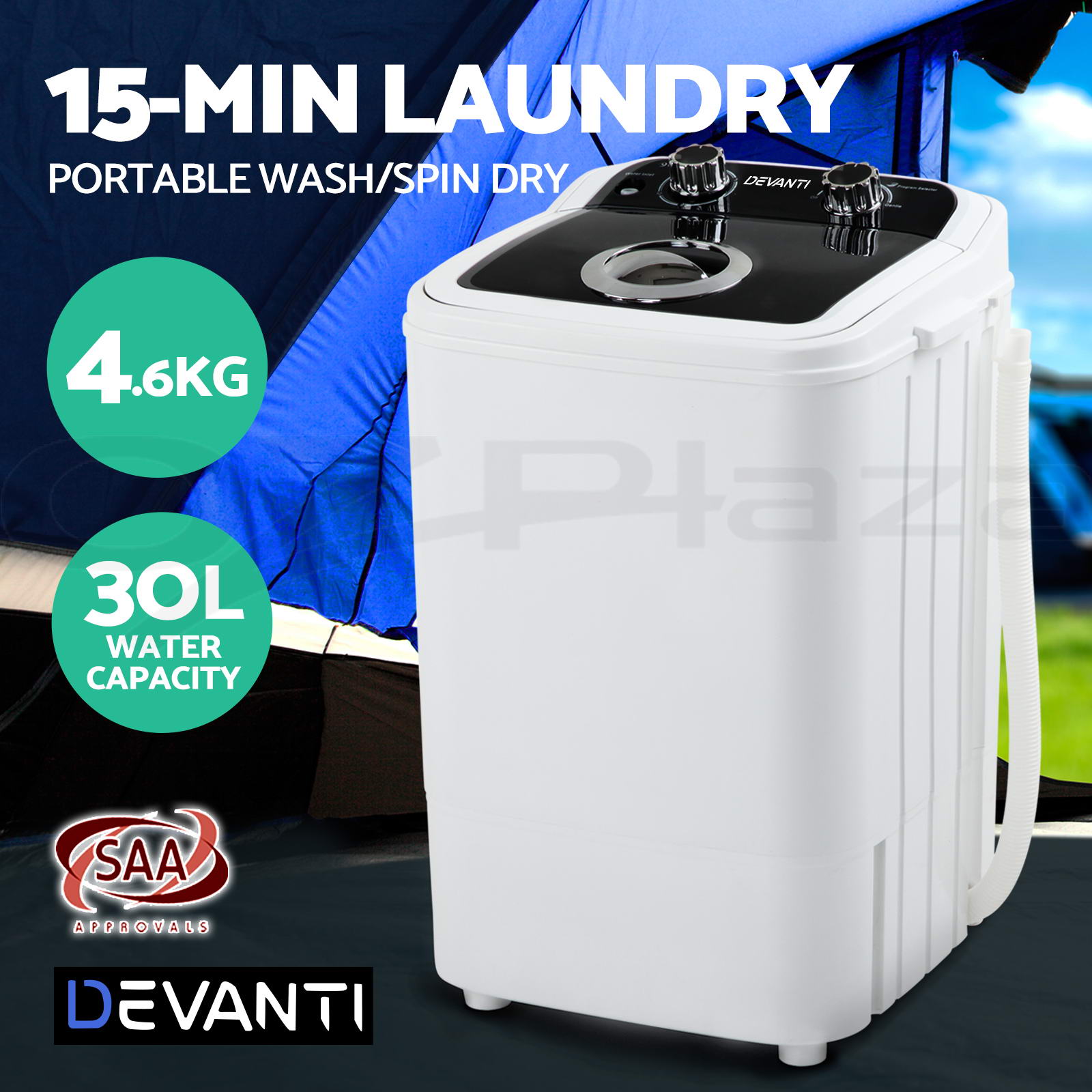 devanti portable washing machine