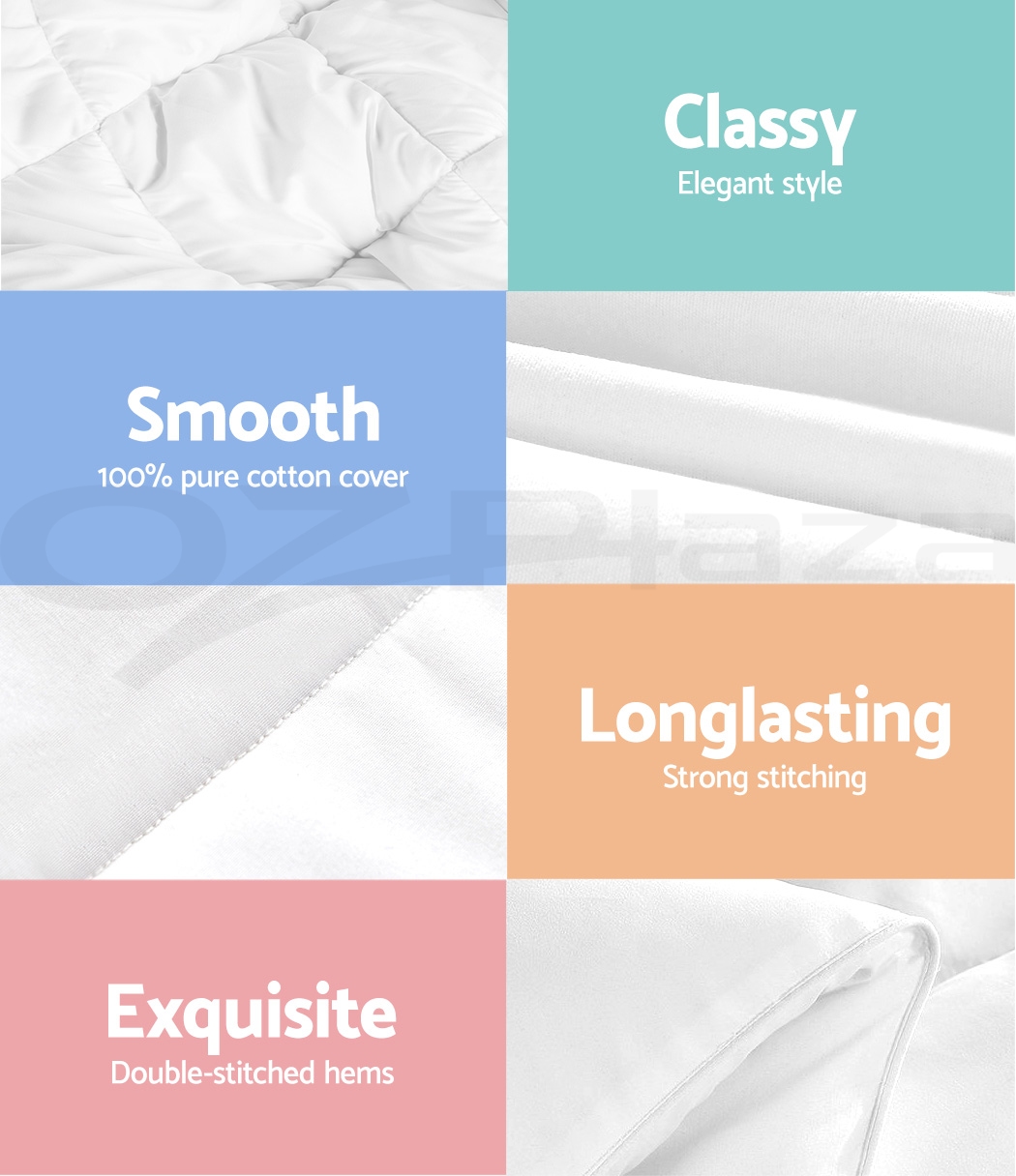 Giselle Duck Down Feather Quilt 700GSM Duvet Cover Doona Queen All