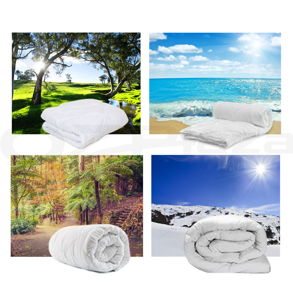 Giselle Bedding Microfiber Quilt Microfibre Winter Duvet Doona Blanket