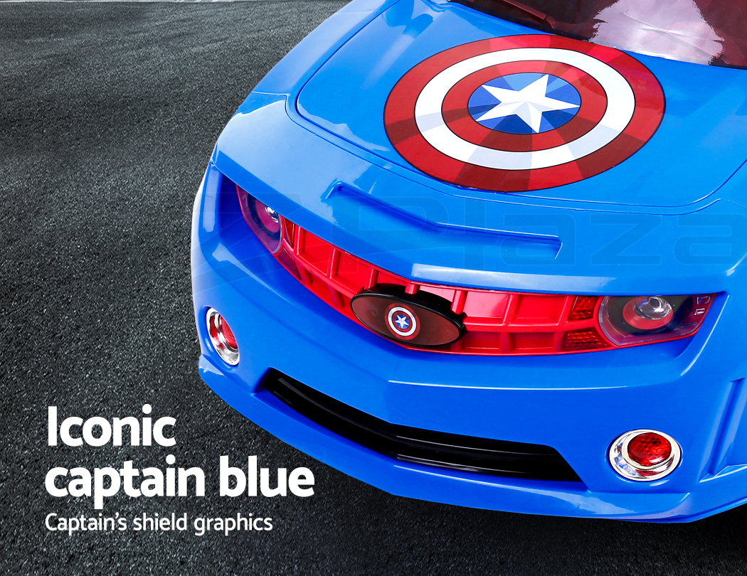 Kids Ride On Car Marvel Licensed Captain America Electric Toys Cars