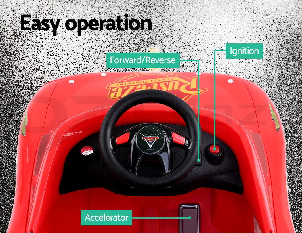 lightning mcqueen ride on car battery
