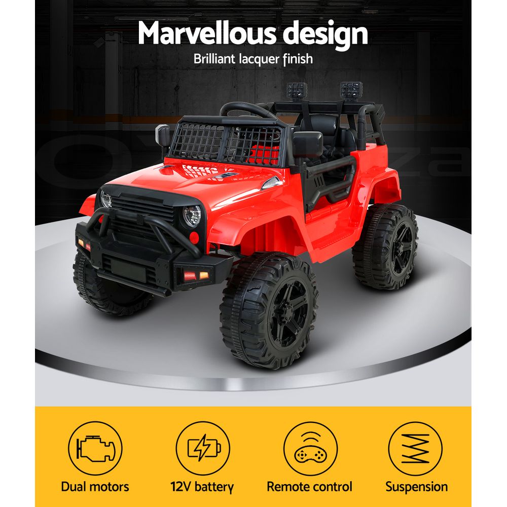 Rigo Kids Ride On Car Electric 12V Car Toys Jeep Battery Remote Control Toys - Picture 36 of 55