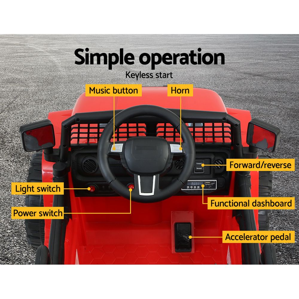 Rigo Kids Ride On Car Electric 12V Car Toys Jeep Battery Remote Control Toys - Picture 39 of 55