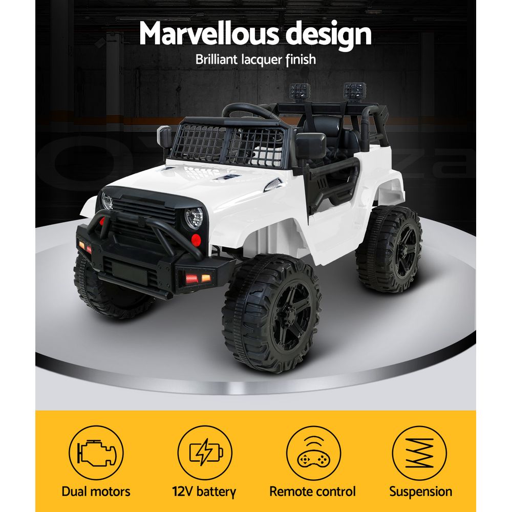Rigo Kids Ride On Car Electric 12V Car Toys Jeep Battery Remote Control Toys - Picture 47 of 55