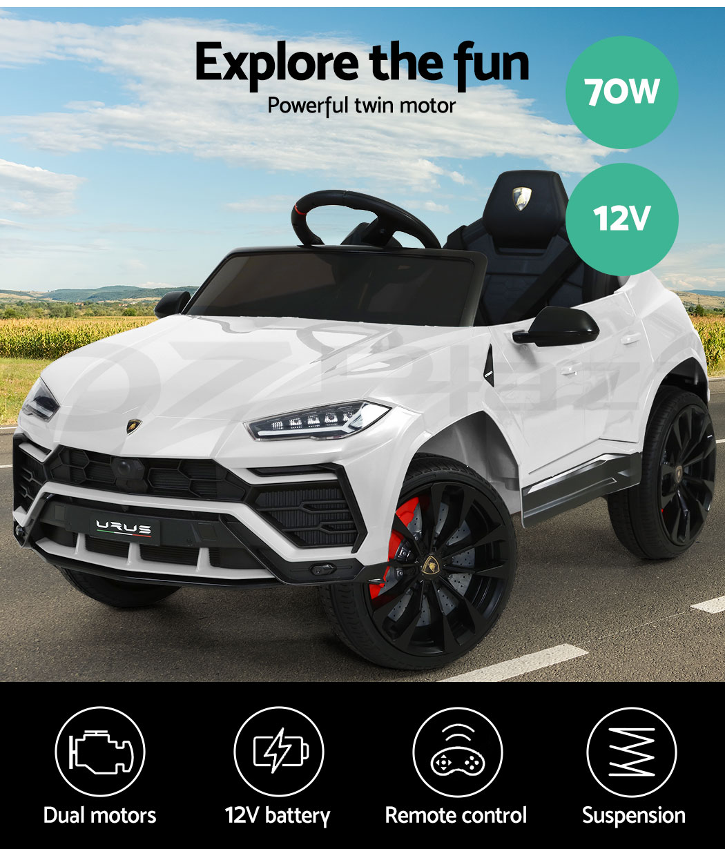 12V Electric Kids Ride On Toy Car Licensed URUS Remote