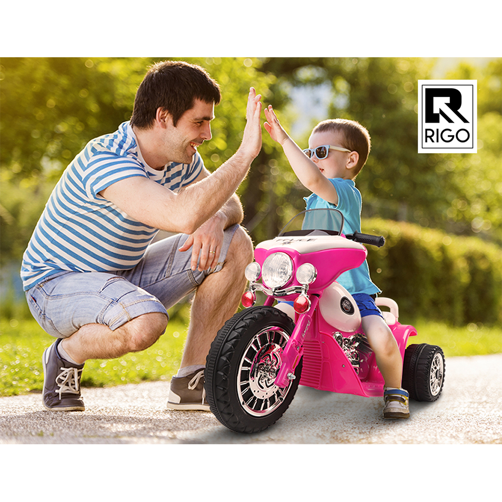 Rigo Kids Ride On Car Motorcycle Motorbike Electric Toys Battery Police Harley - Picture 31 of 32