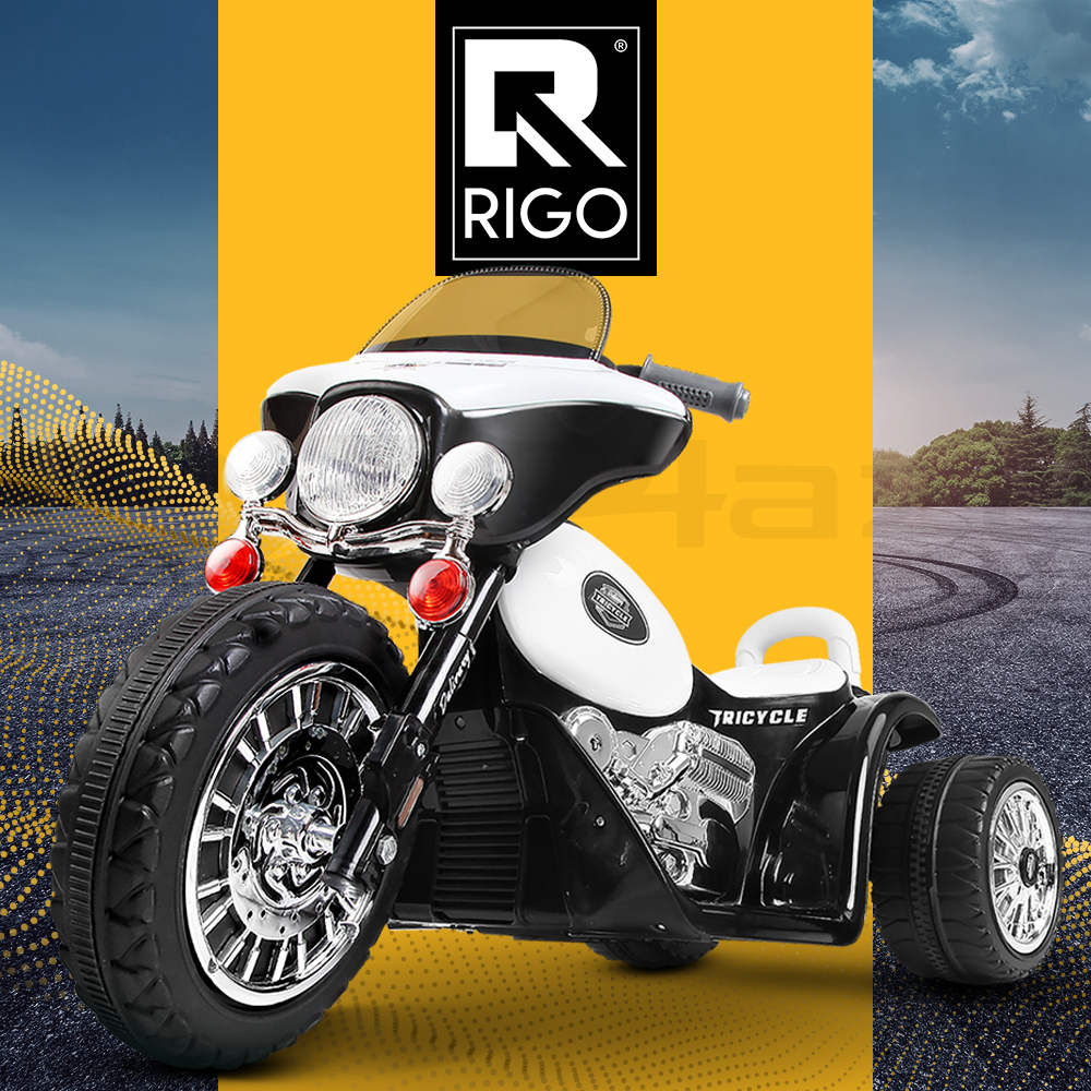 Rigo Kids Ride On Car Motorcycle Motorbike Electric Toys Battery Police Harley - Picture 12 of 32