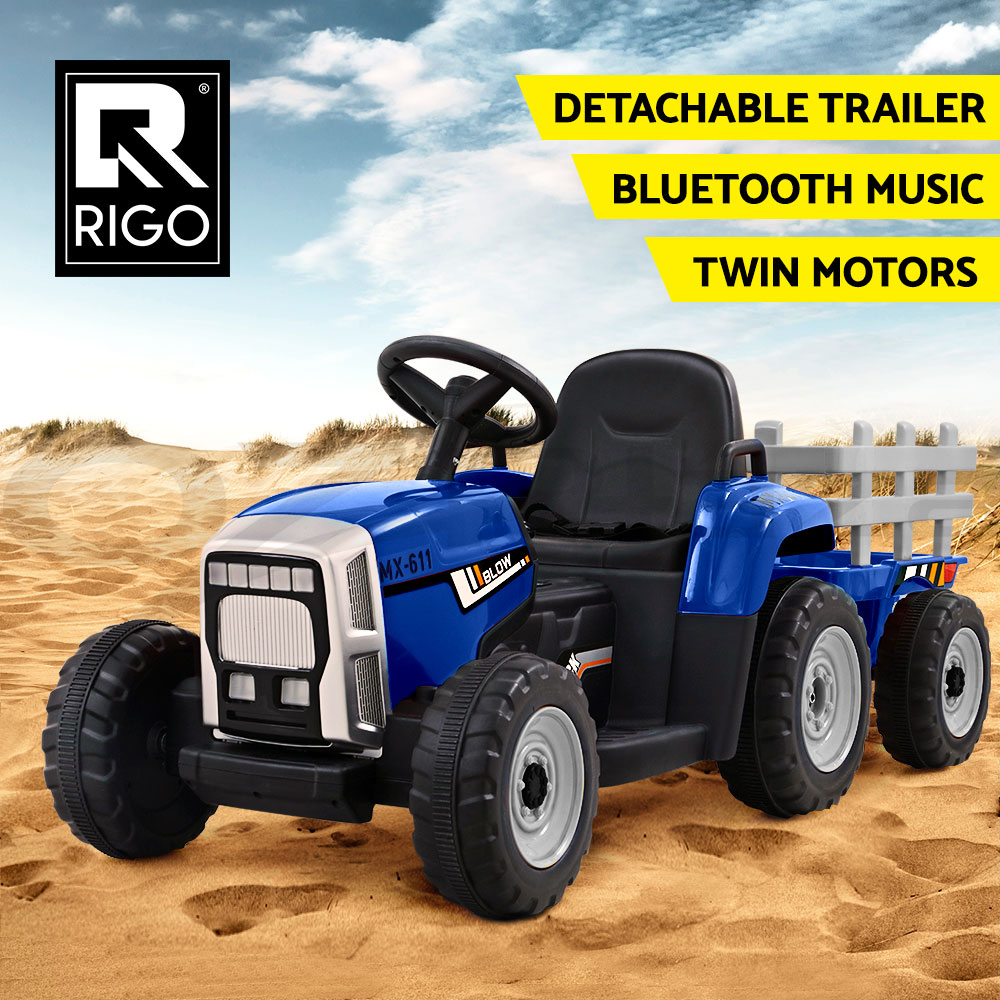 Rigo Ride On Car Tractor Toy Kids Outdoor Electric Cars 12V Battery Children - Picture 12 of 46
