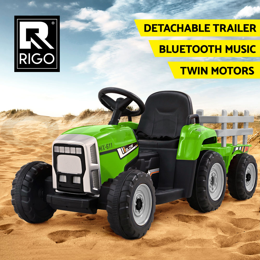 Rigo Ride On Car Tractor Toy Kids Outdoor Electric Cars 12V Battery Children - Picture 23 of 46