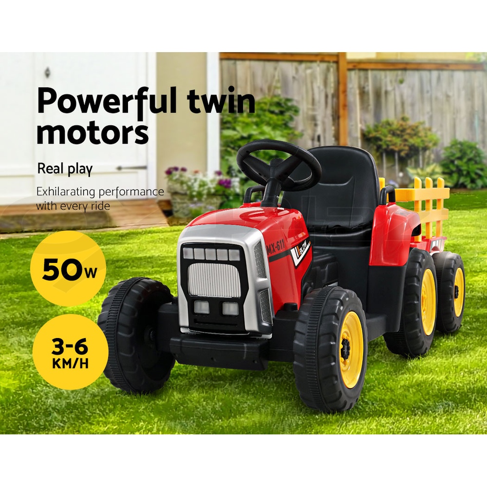 Rigo Ride On Car Tractor Toy Kids Outdoor Electric Cars 12V Battery Children - Picture 38 of 46