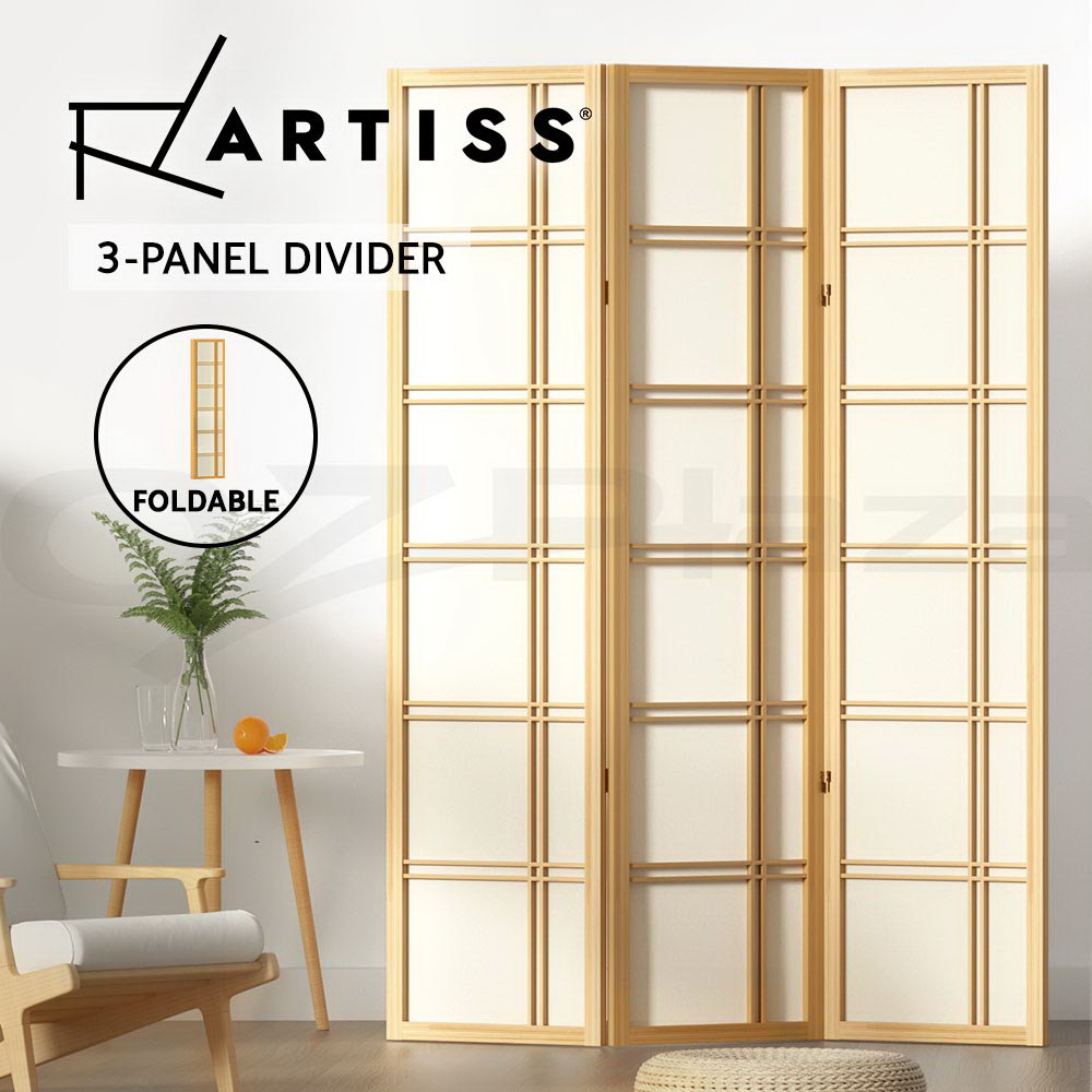 Artiss Room Divider Screen Privacy Wood Dividers Stand Nova 3/4/6/8 Panel - Picture 16 of 23