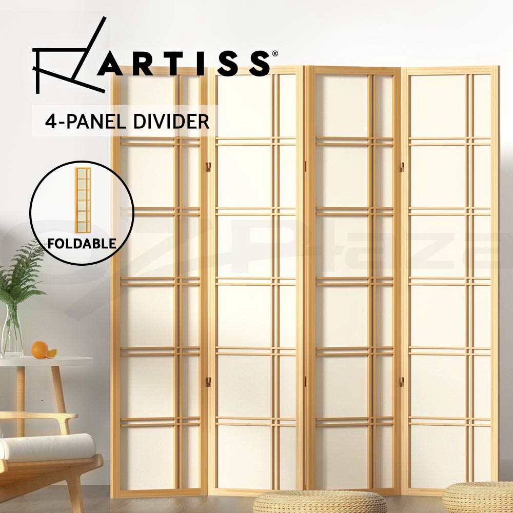 Artiss Room Divider Screen Privacy Wood Dividers Stand Nova 3/4/6/8 Panel - Picture 17 of 23