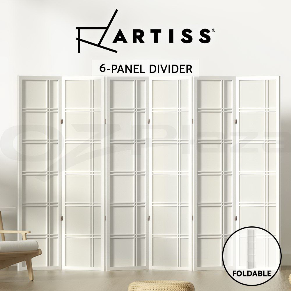 Artiss Room Divider Screen Privacy Wood Dividers Stand Nova 3/4/6/8 Panel - Picture 22 of 23