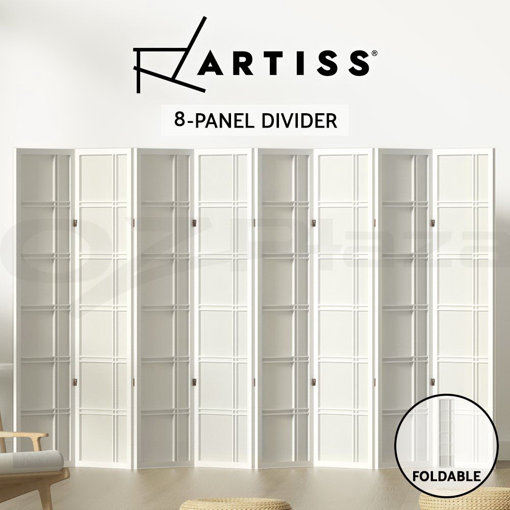 Artiss Room Divider Screen Privacy Wood Dividers Stand Nova 3/4/6/8 Panel - Picture 23 of 23